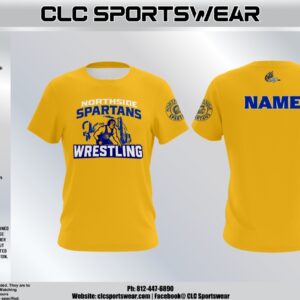 Northside Spartans Wrestling Gold Short Sleeve Shirt