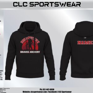 Brownstown Braves Archery Hoodie - Black