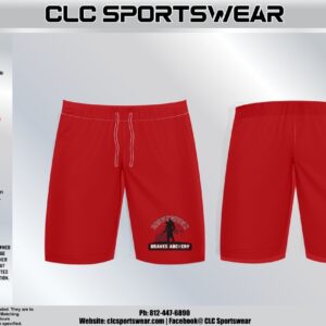 Brownstown Braves Archery Athletic Shorts - Red