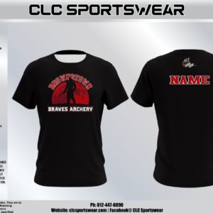 Brownstown Braves Archery Jersey - Black