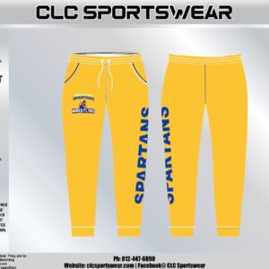 Northside Spartans Wrestling Gold Sweatpants