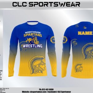 Northside Spartans Long Sleeve Wrestling Shirt