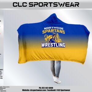Northside Spartans Hooded Blanket - Wrestling Gradient