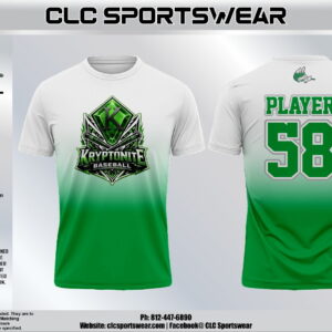 Kryptonites Gradient Crew Neck Tee - White to Green