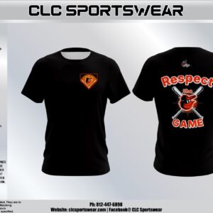 Orioles Baseball Respect the Game Tee (Black)