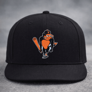 Orioles Baseball Mascot Hat (Black)