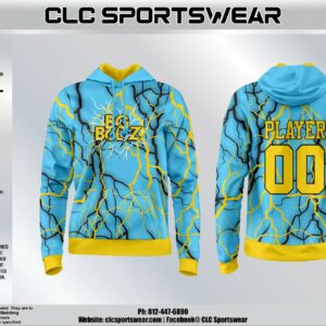 BG Select "BG Boltz" Hoodie - Lightning Blue/Gold