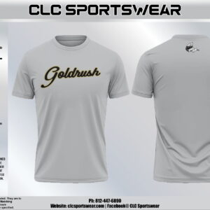 Goldrush Script Silver Performance Tee