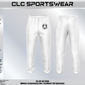 BG Select Baseball Sweatpants – Classic Logo (White)