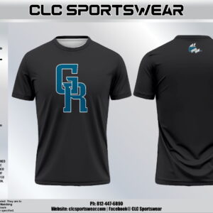 GR Black Performance Tee - Teal Logo