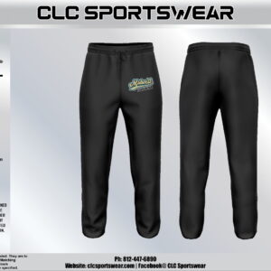 Midwest Gold Rush Baseball Sweatpants – Black
