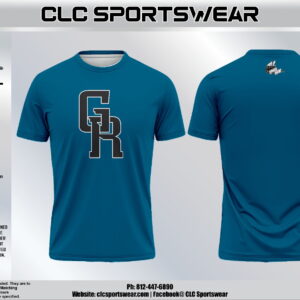 GR Teal Performance Tee - Black Logo