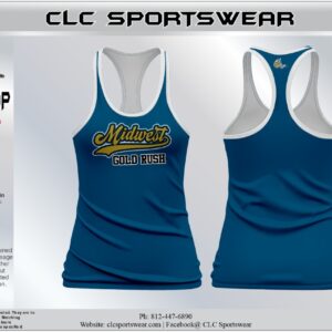 Midwest Gold Rush Blue Tank Top