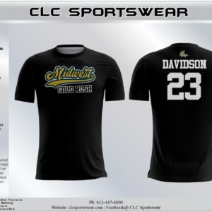 Midwest Gold Rush Black Crew Neck Shirt