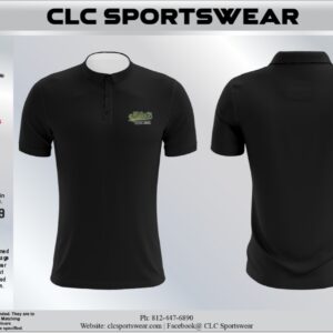 Midwest Gold Rush Black Polo