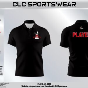 603 Bandits Baseball Black Polo Shirt