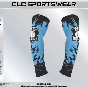 BG Select Baseball Arm Sleeve Set – Lightning Camo (Carolina Blue/Black)