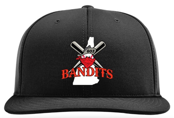 603 Bandits Baseball Flat-Brim Performance Hat – Black