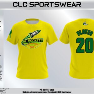 JR. Rockets Baseball Crew Jersey (Yellow) – Jr. Rockets