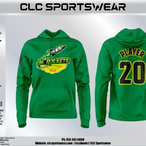 JR. Rockets Baseball Hoodie (Green) – Jr. Rockets