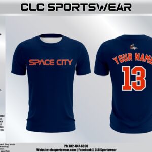 South Tyler County Little League – Space City Jersey (Navy/Orange)
