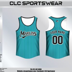 Teal Marlins Tank Top
