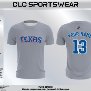 South Tyler County Little League – Texas Jersey (Gray/Blue)