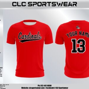 South Tyler County Little League – Cardinals Jersey (Red/Black)
