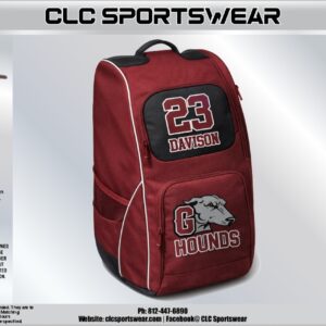 Hounds Football Equipment Bag (Maroon)