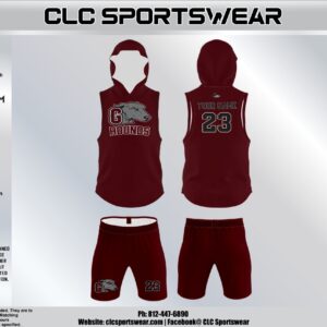 Hounds 7v7 Hooded Uniform Set (Maroon)