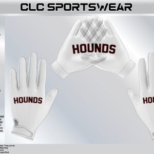 Hounds Football Gloves (White)