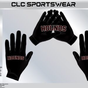 Hounds Football Gloves (Black)