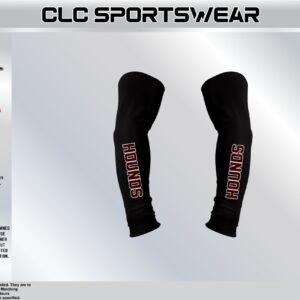 Hounds Football Arm Sleeves (Black - Wordmark)