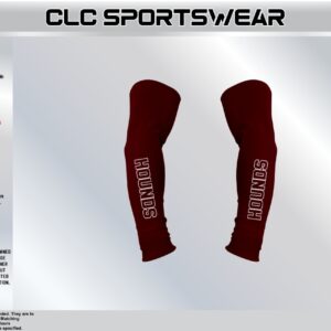 Hounds Football Arm Sleeves (Maroon - Wordmark)