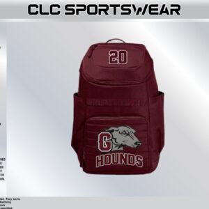 Hounds Football Backpack (Maroon)