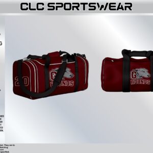 Hounds Football Duffle Bag (Maroon - Style 2)