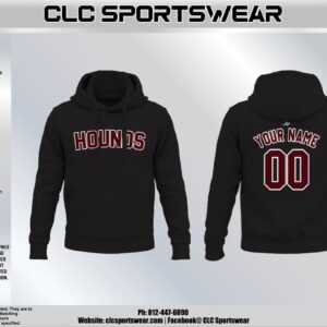 Hounds Football Hoodie (Black)