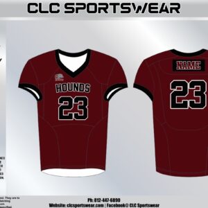 Hounds Football Fan Jersey (Maroon)