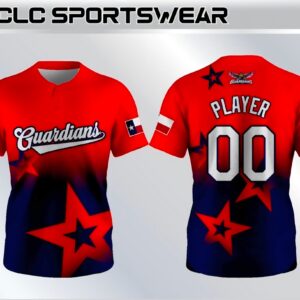 Guardians 2-Button Jersey (Red/Navy Stars)