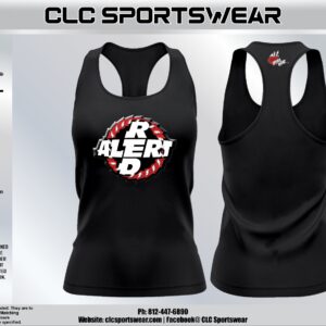 Red Alert Black Racerback Tank Top