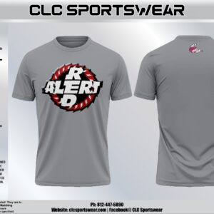 Red Alert Gray Logo Crew-Neck Shirt