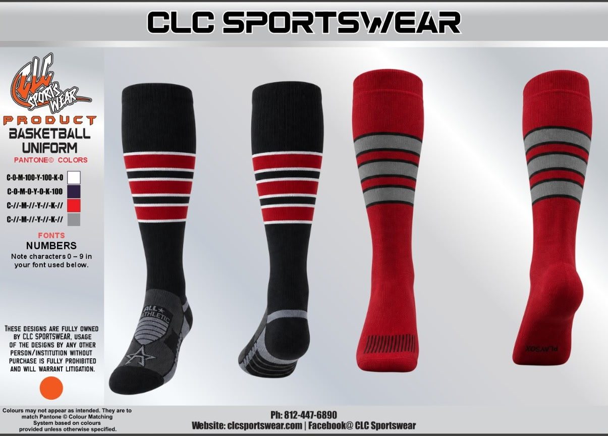 Burlington Phoenixes Basketball Socks